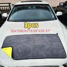 10pcs/1pc/2pcs/5pcs Ultrasoft Car Wash Microfiber Towel Car Cleaning Drying Cloth Car Care Cloth Detailing Car WashTowel ,500GSM Polishing Waxing Auto Detailing Towel Cloth Never Scrat