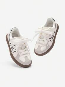 Balabala Girls Retro Canvas Sneakers 2025 New Vintage Versatile Shoes - White Tone - View 4