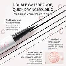 ZEESEA Delineador de ojos de hada extremadamente fino, cabeza de cepillo ultra fina de 0,1 mm, resistente al agua y de larga duración, 0,4g