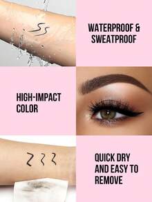 MISSLYN - 睫毛膏和眼线笔两件套，多功能丰盈睫毛膏，打造纤长卷翘的根根分明睫毛，惊艳黑色！精准持久液体眼线笔，易用液体笔，流畅不卡顿，缎光妆效 - #1+#1 - 查看 6