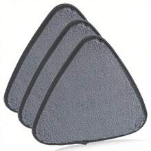 Triangle Woven Microfiber Mop Pads - High-Quality Polyester Cleaning Cloths For Outdoor And Car Use, Durable Replacement Mop Heads Compatible With Triangle Mop Systems - Grey - View 2