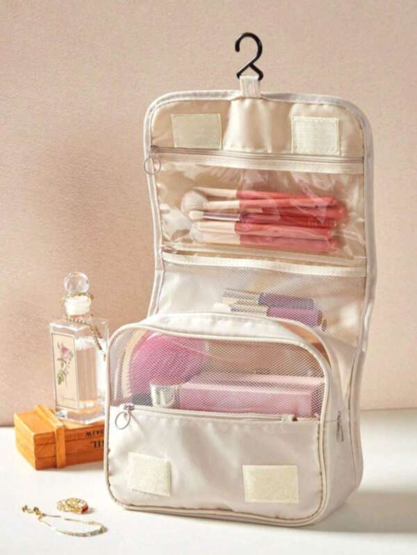 Travel Makeup Bag, Toiletry Bag,Travel Toiletry Bag Makeup Storage Bag Hanging Make Up Bag For Shower Room Accessories Portable Cosmetic Storage Bag Waterproof Makeup Bagtravel Essentials Vacation Summer Holiday Back To School School Stuff Bag For School Travel Bag For Women Makeup Bag For Travel
