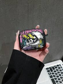 OLISI 1 capa protetora minimalista de TPU com caveira de astronauta e design flamejante para 1/2, 3, 4, Pro
