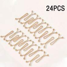 8/16/24pcs Invisible Waist Extender, Seamless Adjuster For Pants/Scarves/Curtains. - Multicolor - View 24