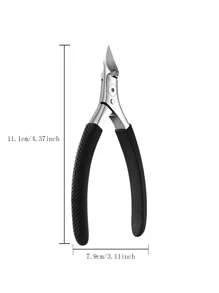 Set da 14 pezzi in acciaio inox: pinze a punta, coltello diagonale per rifinitura, strumento per levigatura e rifinitura della piastra del piede, tronchesino per unghie grande, estrattore per unghie, lima per unghie in acciaio, spugna lucidante per arte di unghie e riparazione dei piedi