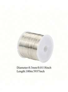 100M/Roll Gold Silver Color Metal Wire,High-Quality Stainless Steel Jewelry Wire,Non-Fading, Non-Rusting, High-Color Fastness, Durable, For Bracelet Necklace DIY Colorfast Beading Wire,Jewelry Cord,String Handcraft Making