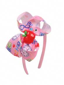 1pezzo/6pezzi Cerchietto con fiocco per ragazze per il ritorno a scuola, cerchietto elegante per l'inizio della scuola, accessorio per capelli alla moda con fiocco