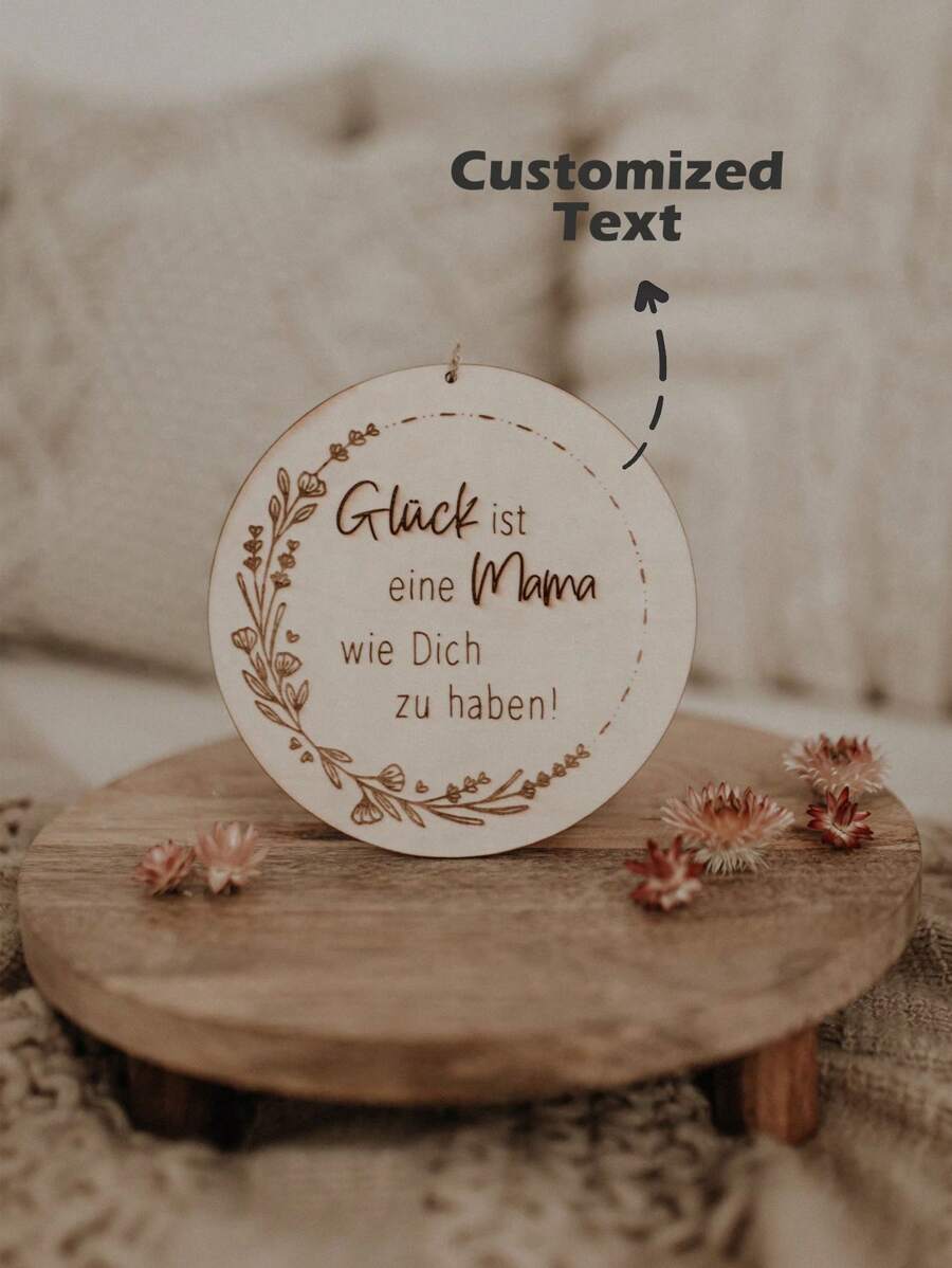 Placa de Sinalização de Madeira Personalizada, Presente Gravado para Casais, Noivas, Pais, Mães, Avós, Presente de Casamento, Chá de Panela, Aniversário, Aniversário, Impressão Gráfica, Multifuncional, Durável, Ornamental, Reutilizável, Requintada, de Alta Qualidade, Colorida, Moderna, Personalizada, Única, Presentes Ideais para Ela, Namorado, Pai, Mãe, Família, Amigos, Sala de Chá, Casa, Jardim, Escritório, para Aniversários, Dia dos Namorados, Dia das Mães, Dia dos Pais, Formatura, Inauguração da Casa