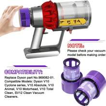 HEPA Filter Replacement Accessories For Cyclone V10 Animal V10 Absolute SV12 V10 Full-Cleaning Cordless Stick