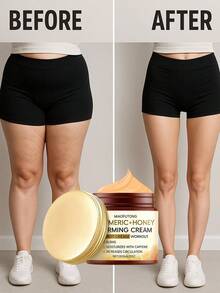 4.23盎司姜黄蜂蜜瘦身霜可以紧致塑身，滋润舒缓肌肤，帮助皮肤血液循环，使皮肤更健康 - 120G/4.23OZ - 查看 5