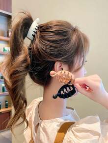 1个/4个香蕉形扭扭发夹，马尾辫专用，香蕉发夹，发饰，女士发饰，秋季，旅行，美发工具，女士配饰，美发用品，秋季，女士发饰，美发工具，美发用品，用品，美容配饰，礼物，旅行，女士礼物，美发用品，圣诞礼物 - 彩色 - 查看 2