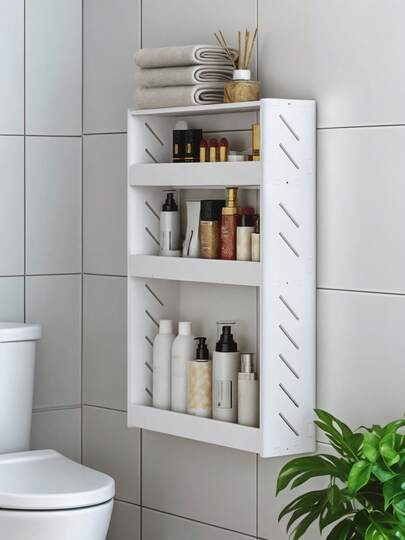Estante Sobre Inodoro para Baño, 3 Niveles Multifuncional de Pared - Organizador de Cosméticos y Almacenamiento Práctico - Ideal para Baño, Sala y Cocina