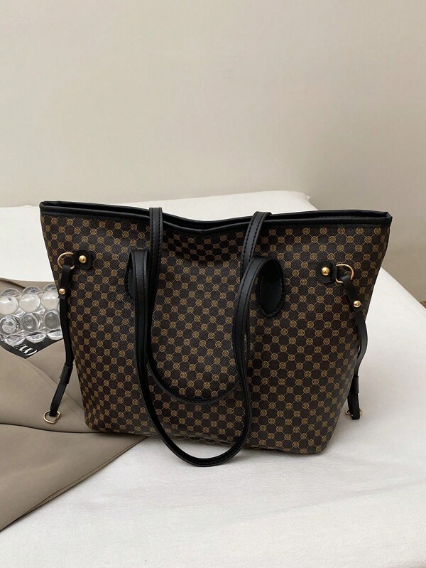 New Stylish Retro Floral High-End Chic Versatile Women Shoulder Handbag