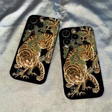 Tiger All-Inclusive Seismic Resistant Film Hard Phone Case For IPhone 11/12/13/14/15/16/PLUS/PRO/PROMAX Gift Protective Cover Gift For Men And Women