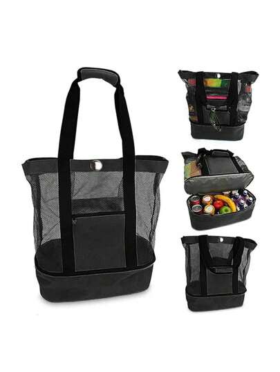 Large Bag With Waterproof Insulated Compartment Bag Tote Bag Beach Bag Travel Bag