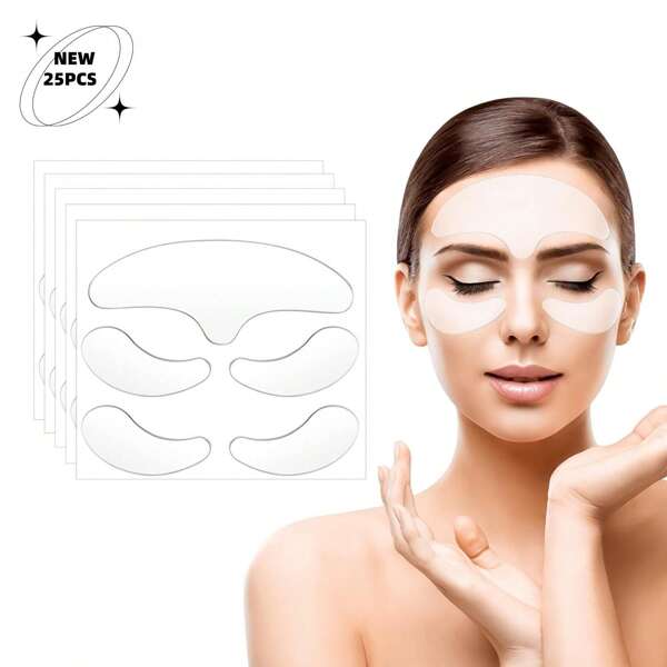 25PCS Facial Mask Face Patches Skin Care Tools Face Forehead Neck Eye Sticker Pad, Firming Smoothing Skin Sticker