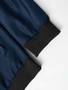 Men's Softshell Jacket: Lightweight Casual Style, Suitable For Spring & Fall, Windproof With Pockets - 藏蓝色 - 查看 8