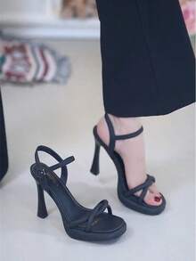 Women Flat Sandals - 黑色升級版 - 查看 7