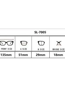 1PC Metal Eyeglasses Frame-PROMOTION - Plateado - Ver 7