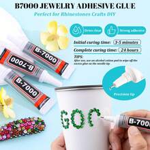 16.000 piezas de cristales rojos de resina para manualidades, gemas de fondo plano sin adherencia en caliente, adornos de con 3 piezas de 10 ml de pegamento de joyería B7000 para manualidades DIY, ropa, tumblers, zapatos, tela y arte de uñas - Verde esmeralda - Ver 4