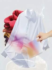 25 Sheets Color Catcher Sheets, Laundry Dye Trapping Sheets - Dye Capture And Color Transfer Prevention Laundry Papers, Non-Electrostatic, Suitable For Mixed Washing, Color Capture Laundry Sheets - Waterproof Absorbent Paper For Washing Machines, Suitable For Mixed Washing, Fragrance-Free, Laundry Supplies, Clothes Protection, No Residue Protection, Laundry Room Accessory, Suitable For Mothers And Wives, Gives Your Home A Clean Atmosphere, Random Colors - White - View 10