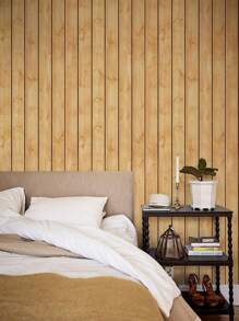 1PC 3M Self-Adhesive Wood Waterproof PVC Contact Paper For Easy Wall Decor, Perfect For Dining Room, Living Room, Office Background Walls, Wallpaper For Living Room