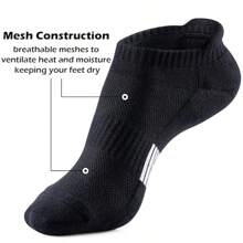 6/12/20 Pairs Athletic Ankle Socks For Women Breathable Low Cut Running Socks Cushioned Moisture Wicking For Sport Traveling
