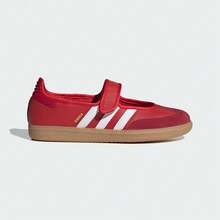 Adidas Originals 女士 ORIGINALS SAMBA JANE 鞋款 “T”字头经典钩环玛丽珍平底运动鞋 JQ6446 - 紅色 - 查看 5