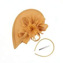 1 Stück fächerförmiger Tee-Party Fascinator Hut für Frauen, Kentucky Kopfbedeckung Derby Pillbox Kirchenhut für Cocktail Hochzeit, Haaraccessoires, kleine Hüte, Mini Fascinator, Mini Mütze