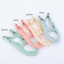 Cuier pliabil ultraportabil pentru haine, pentru călătorii și uz casnic - Organizator de haine ușor, care economisește spațiu, cu brațe reglabile, design pliabil, construcție durabilă din oțel, cârlige cu prindere rapidă, accesorii versatile pentru dulap, spălătorie, cămin, camping și escapade de weekend; Suport compact, pliabil, care maximizează spațiul din dulap - Multicolor - Vizualizare 7