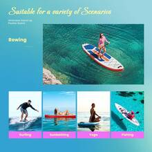 Tabla de paddle surf inflable OLIXIS, ultraligera, con accesorios premium, cubierta de EVA ancha, estable y antideslizante, ideal para jóvenes y adultos de todos los niveles. - Naranja - Ver 7