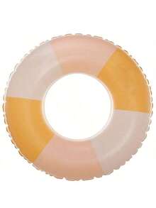 1pc Kids Thickened PVC Anti-Flip Life Buoy, Fashion Retro Stripe, Swimming Pool Inflatable Armpit Swim Ring For Beginner Boys Girls, Summer - Multicolor - View 22