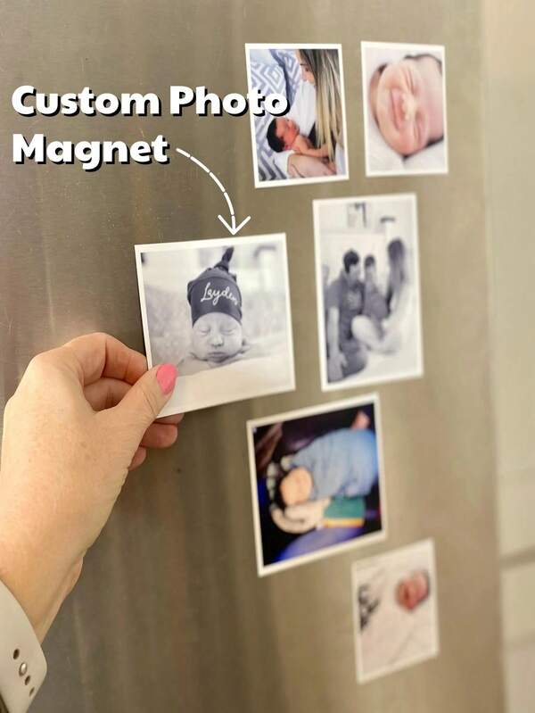 1/5/10PCS -Style Photo Magnets - Custom Magnetic Frames | Adorable Fridge Magnet Gift | Personalized Photo Keepsake | HD Photo Printing | Perfect For Home/Couples/Special Occasions