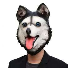 万圣节南瓜恐怖魔鬼面具、圣诞节小丑圣诞老人女巫面具、动物狼鹰手套袜子、猫蛇鲨鱼猪狗恐龙兔子马面具、派对角色扮演服装道具 - 彩色 - 查看 26