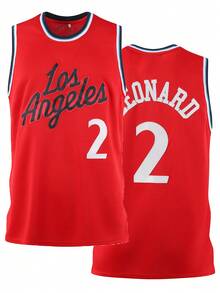 Atonmore Men's Basketball Jersey, Red, Embroidered Sports Tank Top Spring - Red - View 1