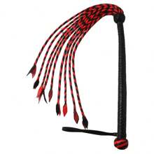 2-Pack Genuine Cowhide Thick Leather Floggers - 9 Tails Each With Heavy Thuddy Impact