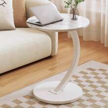 Living Room Round Anti-Collision Corner Coffee Table,Sturdy Metal Frame, Easy To Assemble,Suitable For Living Rooms, Dining Rooms, Bedrooms, And Courtyards