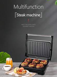 SOKANY 牛排机/帕尼尼早餐机/烤肉机，适用于烤制肉类、香肠、汉堡、三明治