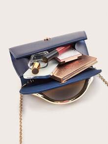 闪亮、耀眼、奢华、迷人、优雅、精致的大号女士手拿包、晚宴包、派对手提包，配有可拆卸链条肩带，适合婚礼、派对、舞会等场合，采用天鹅绒材质，时尚优雅，适合女孩、女士、大学生、年轻职业女性和上班族。 - 藍色 - 查看 7