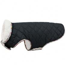 Metglad Casaco quente de inverno para cães, jaqueta para animais de estimação em clima frio, casaco para cães em clima frio, macacão de neve para cães, casaco acolchoado para áreas externas para cães grandes, médios e pequenos - Preto - Ver 25