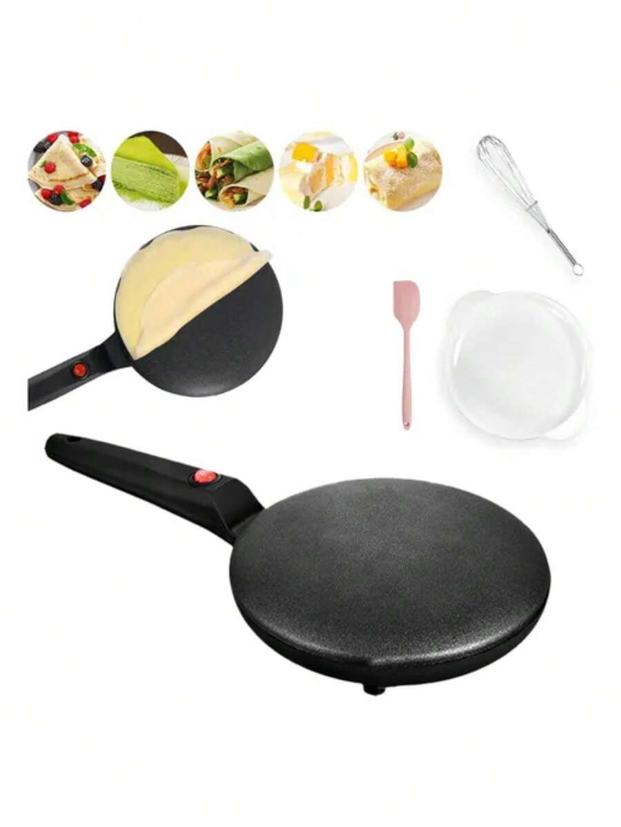 Portable Non-Stick Electric Crepe Maker For Home Use, Automatic Pancake And Crepe Machine