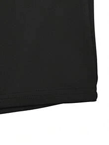 Bộ áo liền quần ngắn đa năng, thiết kế hở lưng, dáng ôm, kiểu dáng thường ngày, mẫu mới thanh lịch dành cho nữ mùa hè. - màu đen - Xem 8