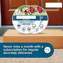 Sere Large Dog Flea & Tick Collar Over 18 Lbs, 8-Month Protection, Vet-Recommended Treatment & Prevention, Waterproof & Adjustable  Animal    PU Leather    Flea & Tick Collar - 2 gói - Xem 8