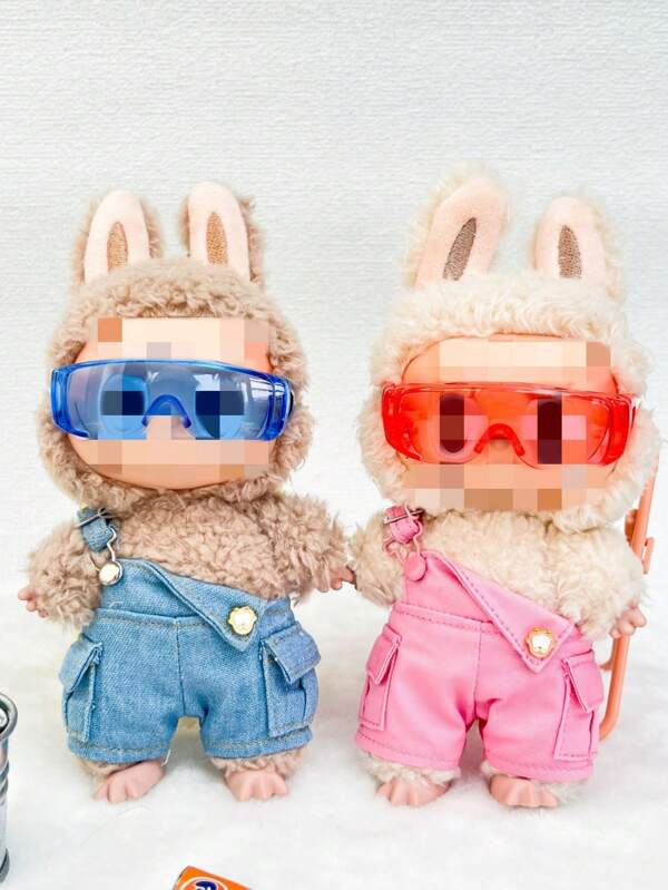 1 Piece Compatible With Labubu Colorful Glasses, Dazzling Protective GogglesIt's Suitable For Sizes Around 17 Cm And 10 Cm.