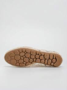 1 Pair Women Ballet Flats, Round Toe, Slip-On, Low Vamp, Breathable Woven Lace, Ballet Flat Sandals
