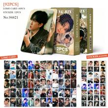 مجموعة ملصقات وبطاقات صور الطبعة الخاصة ل-S - بانغتشان، ليكونو، تشانغبين، آي.إن، بمناسبة عيد الميلاد ال- 5 والأعياد - بضاعة مشجعي ال- KPOP، مجموعة 92 قطعة (60 بطاقة LOMO + 32 ملصق)، 60 قطعة، 124 قطعة