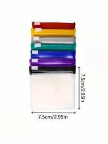 7 Stücke Wöchentlicher Pillenorganizer, 7 Tage Reise Pillen Tasche, AM/PM Pillen Tasche, tragbarer täglicher Vitamin Organizer für Medikamente, Vitamine, Fischöl, Nahrungsergänzungsmittel, Reise Pillen Organizer, kleine transparente Pillen Tasche, transparente EVA Reißverschluss Tasche, kleine Schmuckaufbewahrung, Schmuckaufbewahrung, Pillen Spender Tasche, Schmuck Aufbewahrungsorganizer