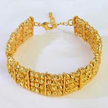 Dubai Multi Layer Gold Beads Bracelet 21k Gold Plated Arabian Islamic Religious Bangles Women Wedding Party Jewelry - Beads Bracelet - View 10