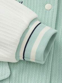 Balabala 女童飞行员夹克 2025 棒球风外套 IP 系列 - 粉綠 - 查看 4