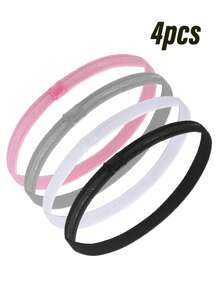 Multiple Use Thin Headbands For Women Men Elastic Stretchy Skinny Headbands Sports Hair Bands With Silicone For Woman Man Girls Boys Teen